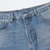 Light Wash Distressed Loose Jeans
