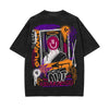 Graffiti Art Stone Wash Graphic Tee-INNBLAC