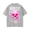 Skull Melted Streetwear Graphic Tee-INNBLAC