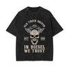 Old Truck Driver Stone Wash Graphic Tee-INNBLAC