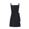Women's Sleeveless Denim Wrap Mini Dress