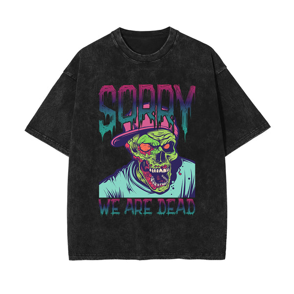 Sorry We Are Dead Graphic Tee-INNBLAC