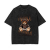 Trouble Bear Stone Wash Graphic Tee-INNBLAC