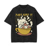 Just Eat lt Graphic Washed Tee-INNBLAC