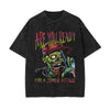 Are You Ready For A Zombie Attack Graphic Tee-INNBLAC