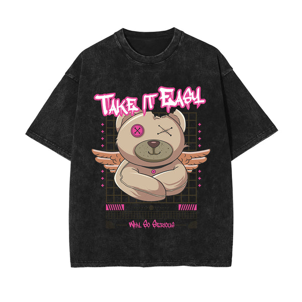 Take It Easy Streetwear Graphic Tee-INNBLAC