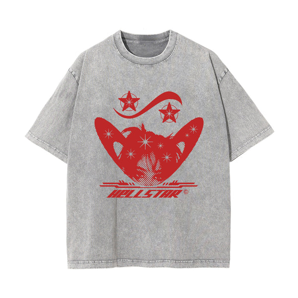 Hellstar Y2K Stone Wash Graphic Tee-INNBLAC