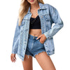 Women's faded Denim Trucker Jacket