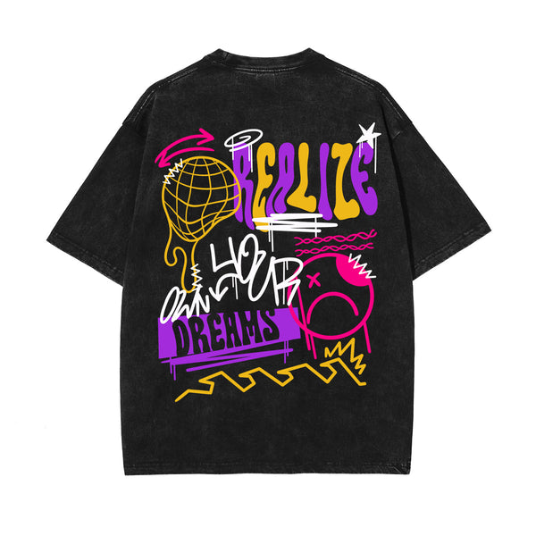 Realize Your Own Dream Graffiti Tee-INNBLAC