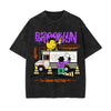 Brooklyn New York Graffiti Stone Wash Graphic Tee-INNBLAC