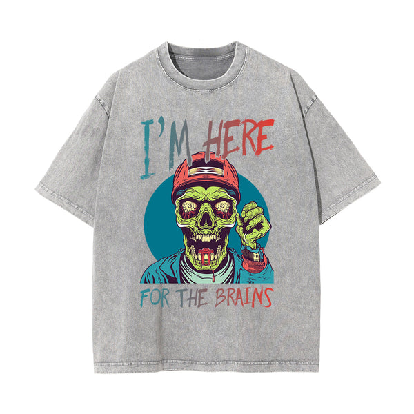 I'm Here For The Brains Graphic Tee-INNBLAC