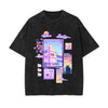 City Vibe Graphic Washed Tee-INNBLAC