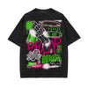 Graffiti Art Stone Wash Graphic Tee-INNBLAC