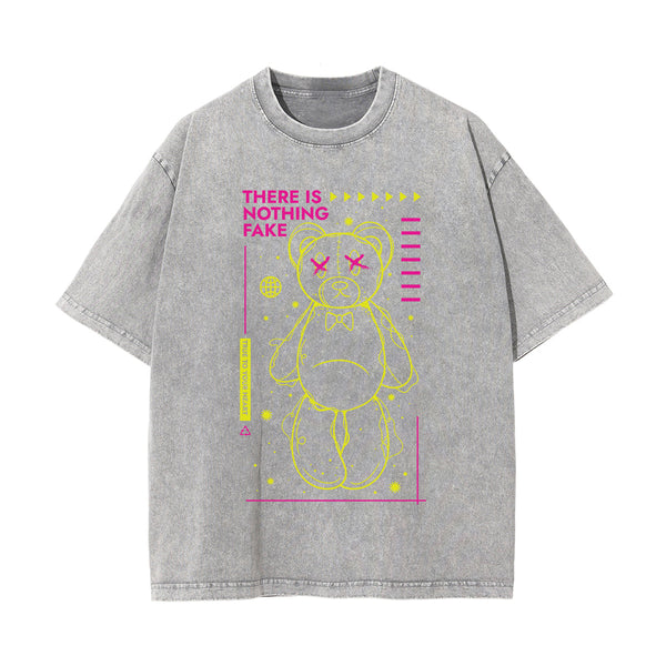 Teddy Bear Urban Streetwear Graphic Tee-INNBLAC