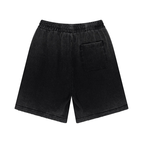 Heavy Wash Distressed Shorts