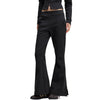Women's Pleated Flared Plush Trousers