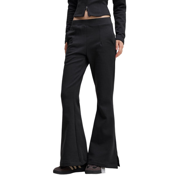 Women's Pleated Flared Plush Trousers