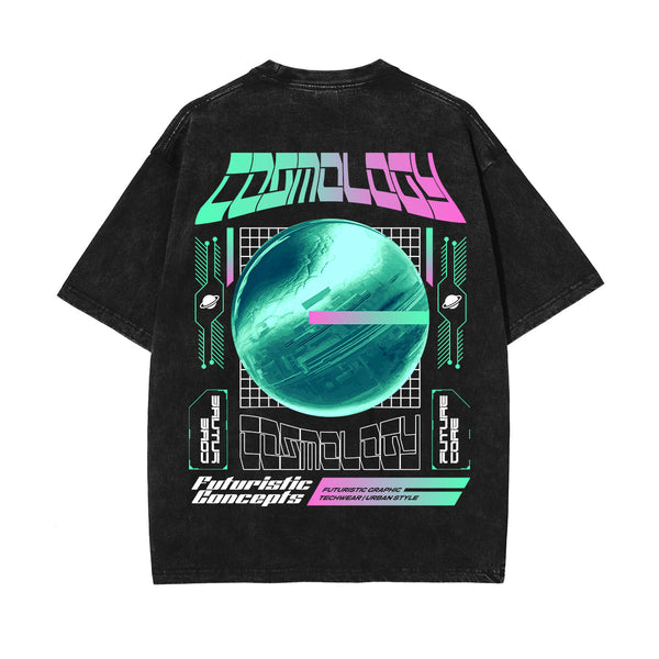 Cosmology Futuristic Streetwear Graphic Tee-INNBLAC