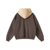 Zip-Up Loose Fit Plush-Lined Hoodie