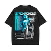 Futuristic Streetwear Chrome Graphic Tee-INNBLAC