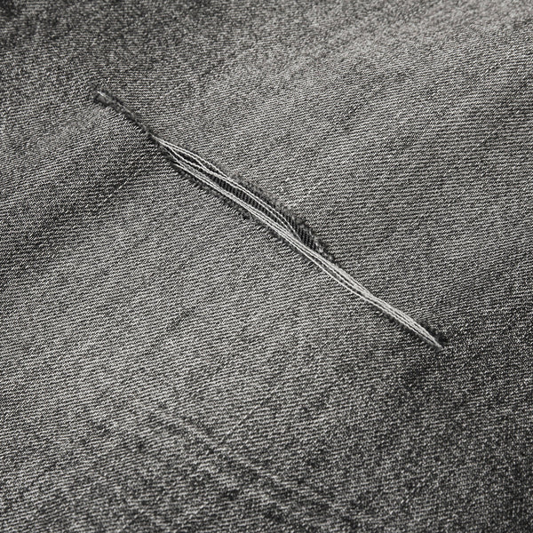 Gradient Fade Knee-Ripped Baggy Jeans