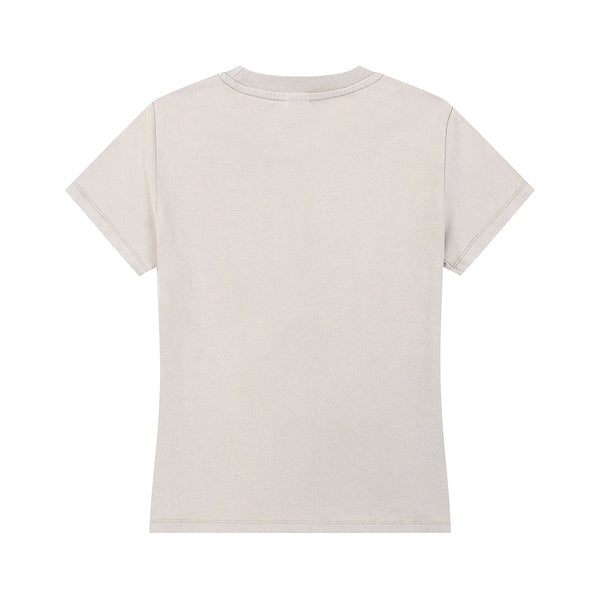 Women's Washed Cotton Short-Sleeve Tee 8oz