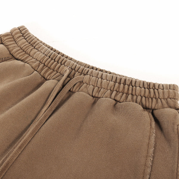 Distressed Washed Patchwork Jogger Pants