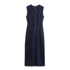Women's Sleeveless Bodycon Maxi Denim Dress