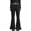 Women's Pleated Flared Plush Trousers