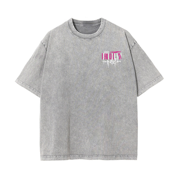 Brooklyn Graffiti Stone Wash Graphic Tee-INNBLAC