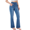 Women's Washed Stretch Knit Bootcut Jeans
