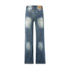Heavy Wash Whiskers Bootcut Jeans-INNBLAC