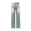 Washed Blue Bootcut Jeans-INNBLAC