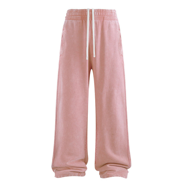 Sweatpants Washed Wide-Leg Vintage Streetwear Joggers