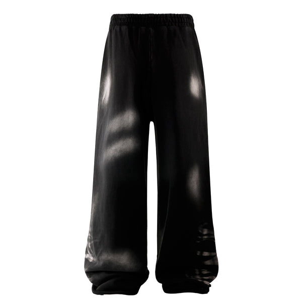 Distressed Spray-Paint Vintage Inspired Cuffed Sweatpants