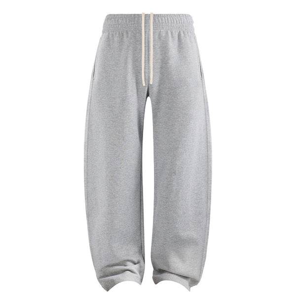 Elastic Drawstring Waist Fleece Jogger Pants