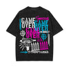 Game Over Graffiti Urban Graphic Tee-INNBLAC