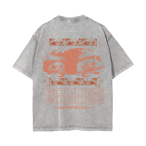 Goddes Streetwear Graphic Washed Tee-INNBLAC