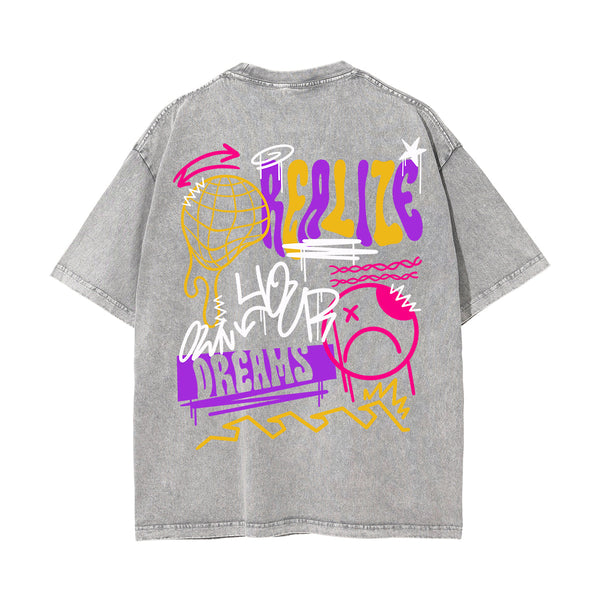 Realize Your Own Dream Graffiti Tee-INNBLAC
