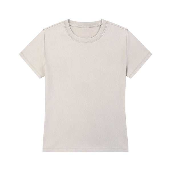 Women's Washed Cotton Short-Sleeve Tee 8oz
