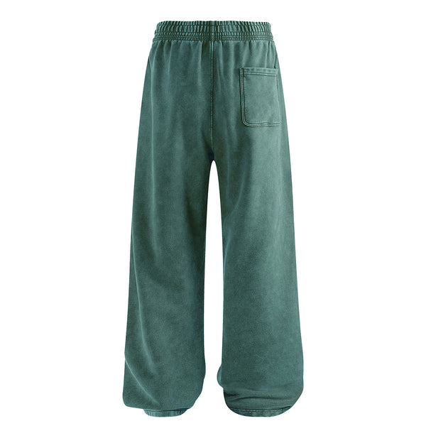 Sweatpants Washed Wide-Leg Vintage Streetwear Joggers