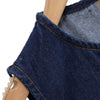 Women's Gold Button Denim Vest
