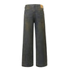 Vintage Wash Ripped Knee Loose Jeans