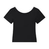 Women's Solid-Color Boat-Neck Cotton T-Shirt 6.3oz