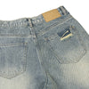 Classic Faded Blue Distressed Denim Pants