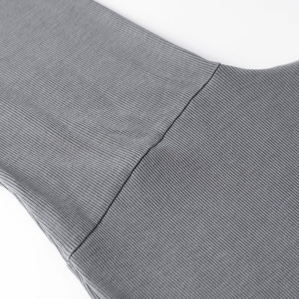 Front Tie Ribbed Knit Shoulder Wrap