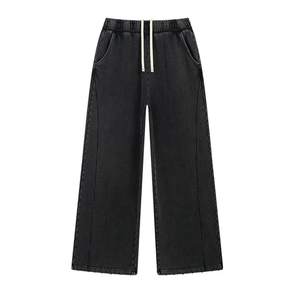 Destroyed Vintage High-Waisted Frayed Jogger Pants