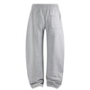 Elastic Drawstring Waist Fleece Jogger Pants