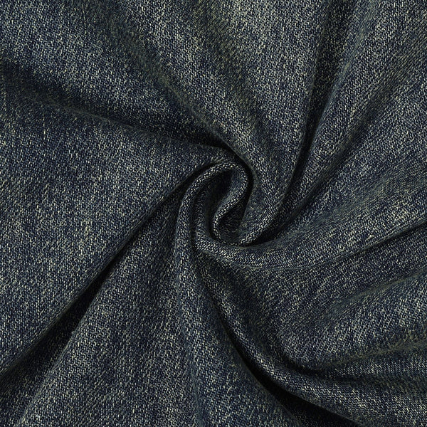 Front Seam Washed Denim Cargo Pants-INNBLAC