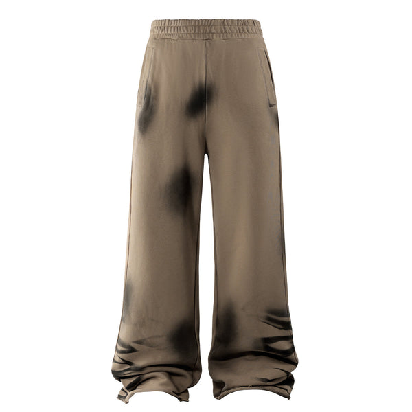 Distressed Spray-Paint Vintage Inspired Cuffed Sweatpants